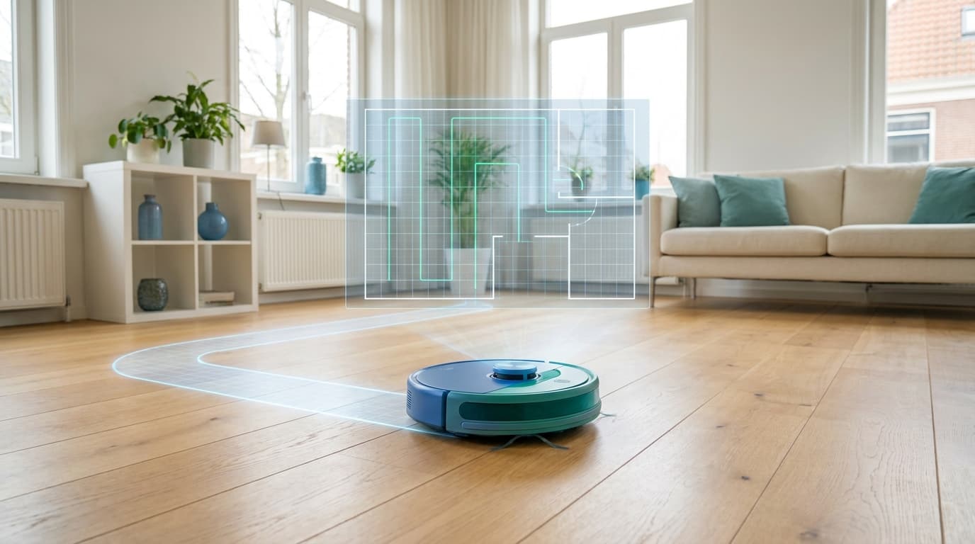 Hoe werkt de routeplanning van een geavanceerde robotstofzuiger?