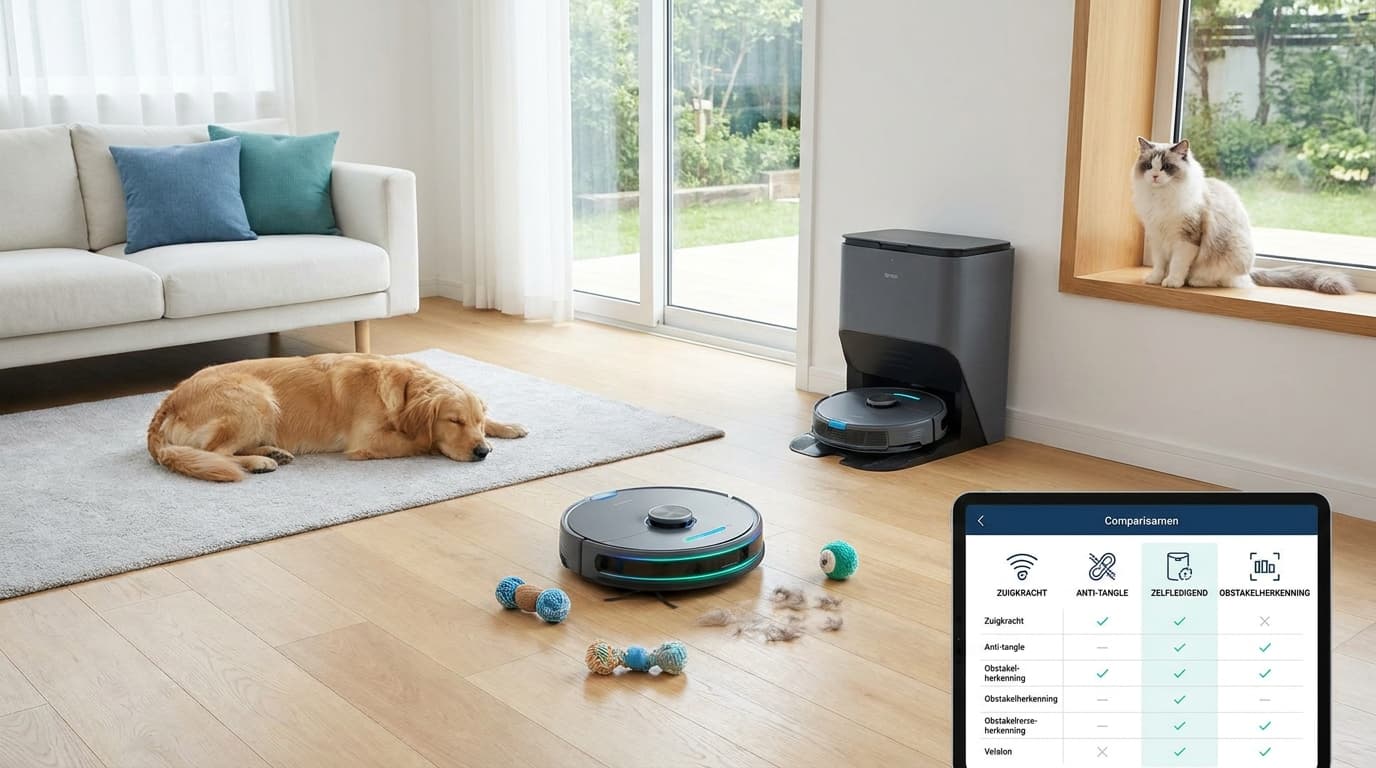 Waar let je op bij een robotstofzuiger voor huisdieren?