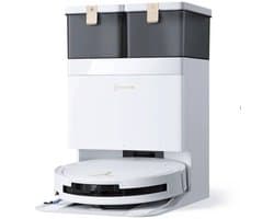 Ecovacs Deebot T50 Pro Omni Gen3 Robotstofzuiger Met Dweilfunctie - 25.000Pa - 8.1 cm Ultradun - ZeroTangle 3.0 - TruEdge 2.0 Randreiniging - AIVI 3D 3.0 Obstakelvermijding - 75°C Heetwater - Wit