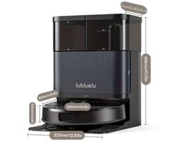 Lubluelu S1000 Set-Robotstofzuiger–Alles-in-één Multifunctioneel Dockingstation - Robot Stofzuigers met Dweilfunctie - 1600Pa Krachtig Zuigkracht – Ideaal voor dierenharen