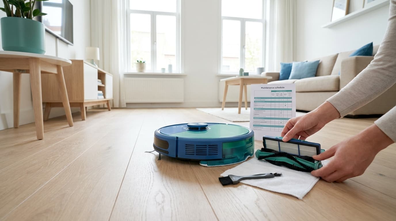 Robotstofzuiger onderhouden: een praktisch schema